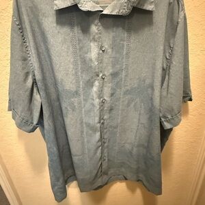 Cafe Luna Men's Blue Casual Shirt Size 2XL